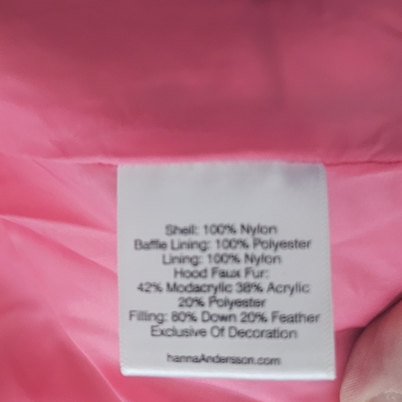 Hannah Anderdon Green Hooded Puffer Jacket Size 160 - Picture 6 of 8